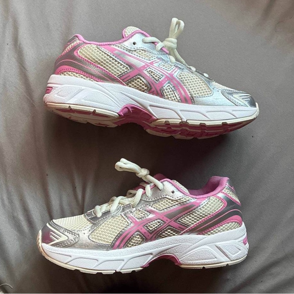 Asics Cream and Soft Pink Sneakers